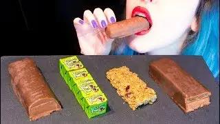 ASMR: Super Sticky Candy Bars | Caramel Choc & Granola ~ Relaxing Eating Sounds [No Talking|V] 😻