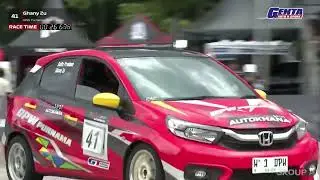Kejurnas Autokhana Slalom - Heat 2 (Group A) Honda Brio - Round 5 - Bandung #slalom