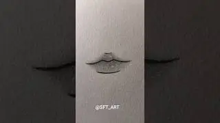 how to draw lips ✨ #tutorial #art #lips #sketch #shorts