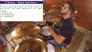 Como Tocar - Mil Graus - Renascer Praise na Bateria - Jessé Carrapeiro