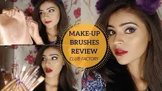 BEST MAKEUP BRUSHES ON CLUB FACTORY || MAKE-UP BRUSHES REVIEW 😻