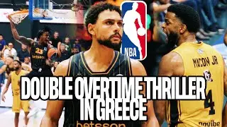 BRYN FORBES vs DARYL MACON Jr GOES DOWN TO THE WIRE!! | Former NBA Players Battle In GREECE