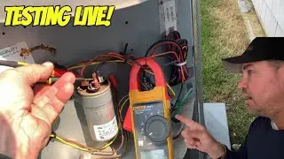 Testing a Bad AC Capacitor While It's Still Running?! | Don&rsquo;t Try This Without Watching First
