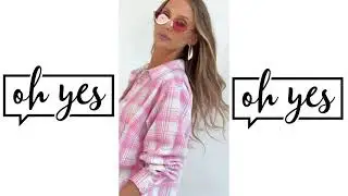 Koszula bawełniana Bianca oversize z kołnierzykiem w kratę biało różowa