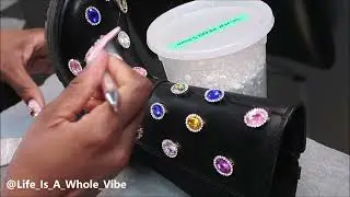 DIY RHINESTONE BLING BOOTS - AZAELA WANG DESIGNER BOOTS DUPE