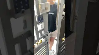 Automatic gate lock in Vietnam #apartment #shortsvideo  #biometricsystem