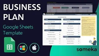 Business Plan Google Sheets Template | Summarize your business with key drivers