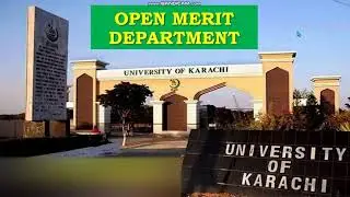 Open Merit Department Karachi University Admission 2023   Last year Closing percentage KU