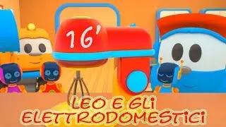 Leo il camioncino curioso e gli elettrodomestici per la casa dei Robot - Cartone per bambini