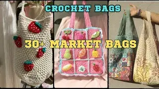 30 Crochet Market Bag Ideas 2023 | Fashionable and Functional