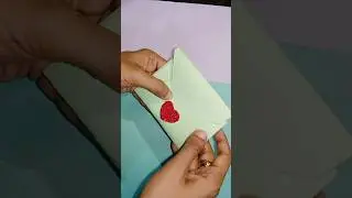 EASY AND QUICK PAPER CARD ENVELOPE WITHOUT GLUE#diy#envelope  #shorts #origami