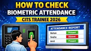 HOW TO CHECK BIOMETRIC ATTENDANCE CITS TRAINEE 