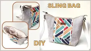 How To Make Cute Sling Bag at Home | How To Sew a Sling Bag With Lining