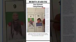 Foto nyleneh Komeng di surat suara 