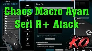 Chaos Macro Setting Series R + Skill Combo Settings LOGITECH G300s 