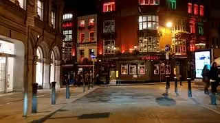 Night Drive with Chill Music  - Dublin City Centre - Ireland 2022 - 4k