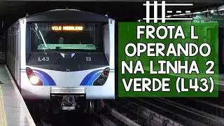 Metrô SP | Frota L em operação pela Linha 2 Verde (Trem L43)