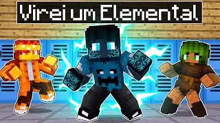 P3DRU tem poderes do TROVÃO na ESCOLA ELEMENTAL no Minecraft