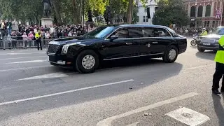 President Biden motorcade in London