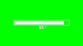 Green Screen - Loading Bar 4K Video HD