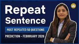 Repeat Sentence | Prediction Questions |  February 2026 | PTE Speaking | PTE with Tejal