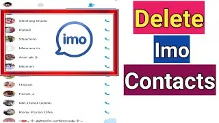 How To Delete Imo Contacts | Imo Contacts Number Delete | Delete Imo Number