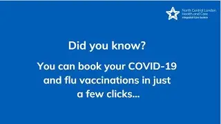 Book your COVID 19 and flu vaccinations in just a few clicks