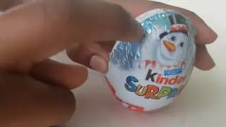 Opening A Kinder Egg Christmas Suprise