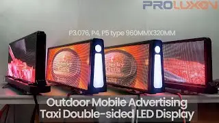 Outdoor Taxi LED Display Screen with P3, P4, P5 Car Top Roof Digital Mobile Advertising Manufacturer