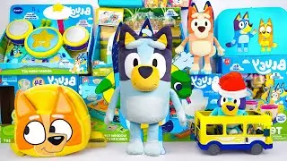 Bluey Toy Collection Unboxing Review 🐾 Bluey yellow Van Toys & Review Toy ASMR
