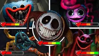 Poppy Playtime: Chapter 1-5 ►❗️ALL ENDINGS WITH HEALTHBARS❤️❗️