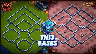 Town Hall 13 (TH13) Bases 2025 | Top 6 TH13 Trophy, War, Farming & Hybrid Base Link | Clash of Clans