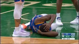 Draymond Green KNOCKED DOWN After Elbowed In The Mouth By Jalen Brown! Scary Head Injury!😬