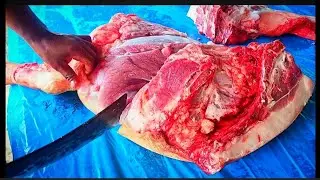 Unique Quality Pork// Porkmeat Cutting, Chopping & Selling Activity//Perfect Meat Cutting Skills 