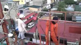 Filsat Dorm 5th Foor Steel Structure Erection