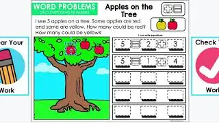 Math Word Problems Decomposing Numbers