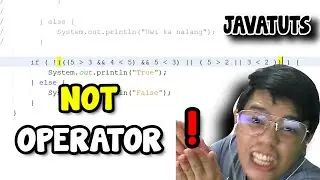 07 Basic Java Tutorial - Pang-pito sa 7th Lesson - Logical Operator (NOT Operator) Part 3