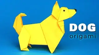 Как сделать оригами собаку из бумаги. Собака из бумаги легкое руководство по оригами