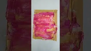 shining pink background #acrylicscenery #art #paintingtechniques #painting #palletknife #acrylic