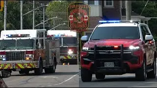 Kitchener Fire, ON - Car 123, Spare Pumper 15 & Rescue 11 Responding.