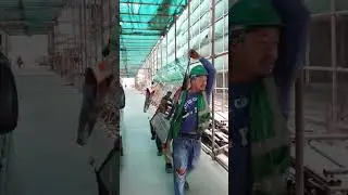 Tempered Clear Glass lifting by hand #construction #shorts