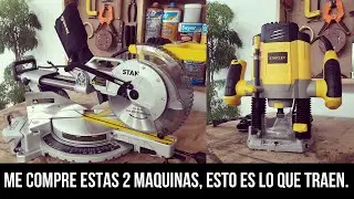 Sierra Ingletadora STANLEY DESLIZANTE SM18 / Router SRR1200, esto es lo que tienen.