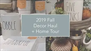 2019 Fall Decor Haul + Home Tour - Rae Dunn, Hobby Lobby, Target Dollar Spot & More!
