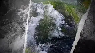 watery waves (white water rapids) 🌊 hitting a rock  🪨 #nature #tour #subscribe #beauty #photography
