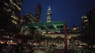 ⁴ᴷ⁶⁰ Walking NYC: Evening walk around Bryant Park