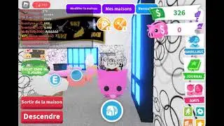 je trade mon pink cat ful grown fly ride #short #roblox #adoptme