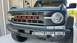 Ford Bronco Heritage Grille Install