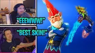 STREAMERS REACT TO *NEW* GNOME SKIN! 