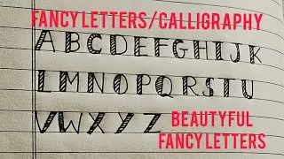 How to ✍️ write FANCY letters/Calligraphy
