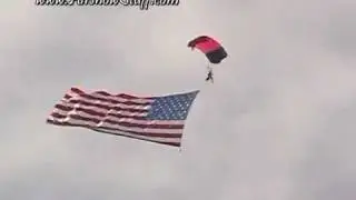Misty Blues - National Anthem and Flag Jump - Thunder Over Michigan 2010